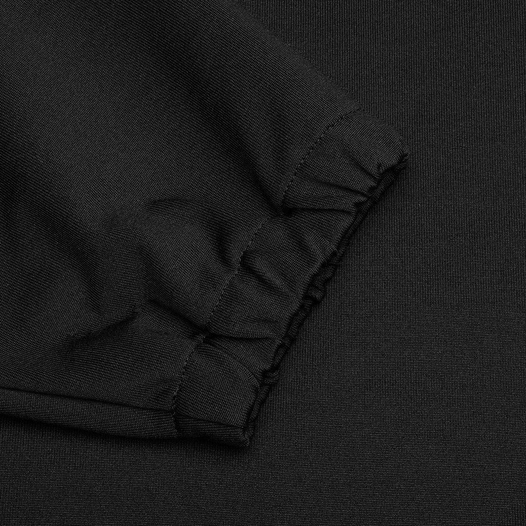 Shiny Cotton Jersey Technical Hooded Sweatshirt - Black - Image 4