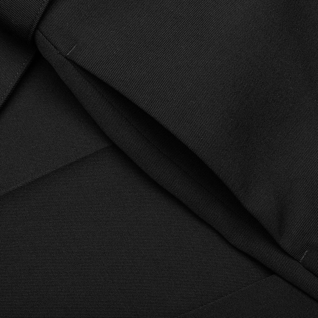 Gabardine Belted Trousers - Black - Image 4
