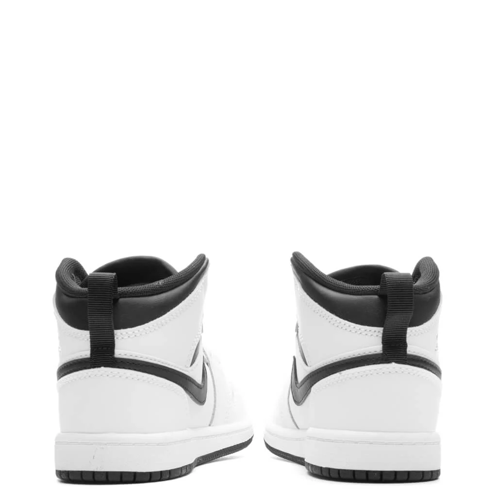 Air Jordan 1 Mid (PS) - White/Black - Image 4
