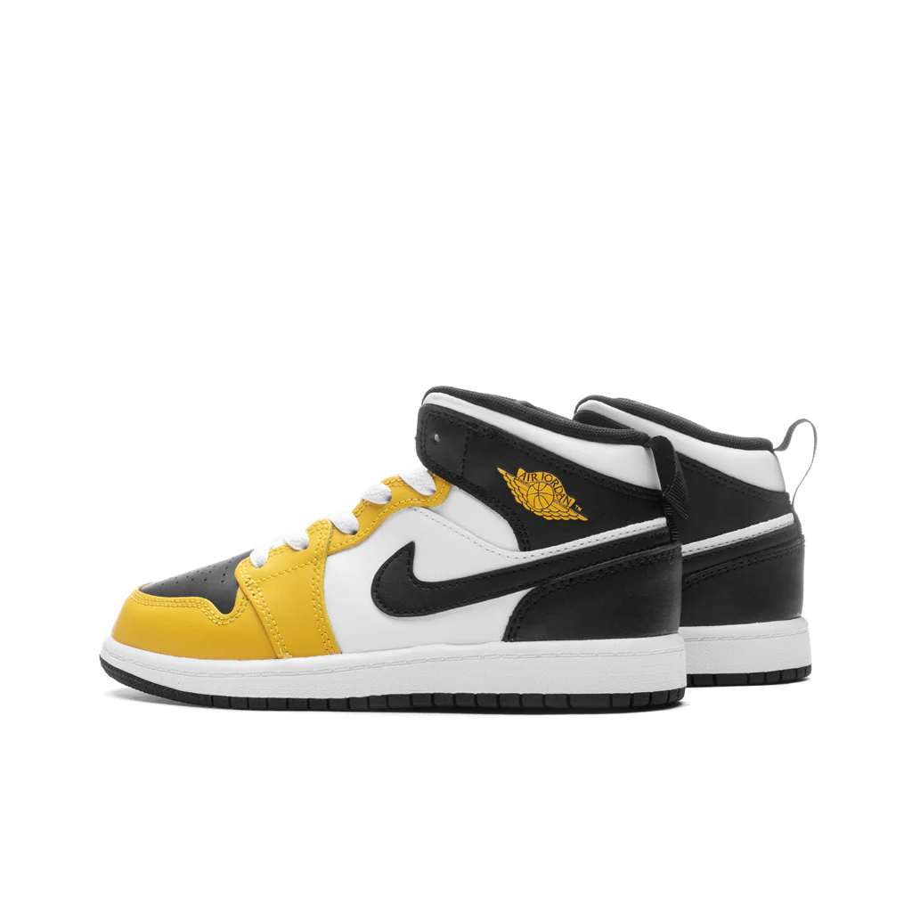 Air Jordan 1 Mid (PS) - Yellow Ochre/Black/White - Image 3