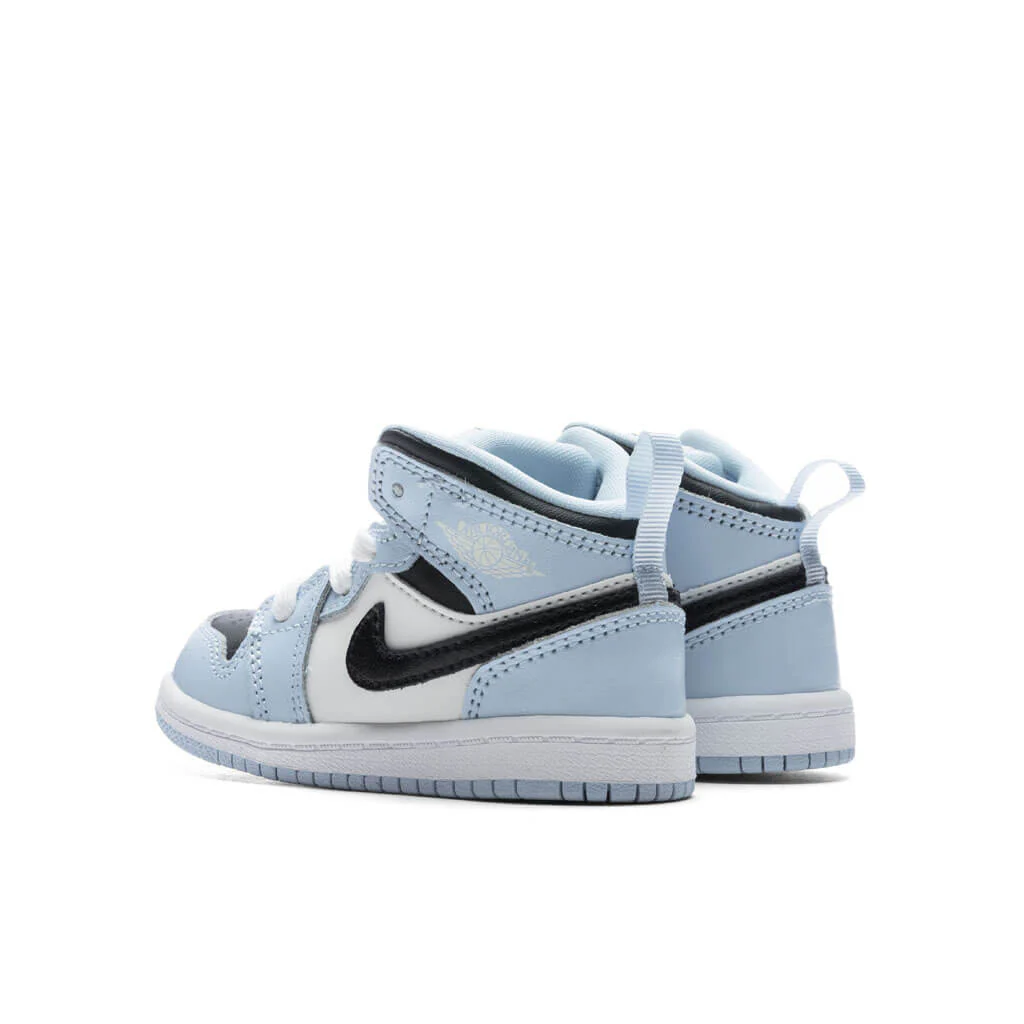 Jordan 1 Mid (TD) - Ice Blue/Black/White - Image 3