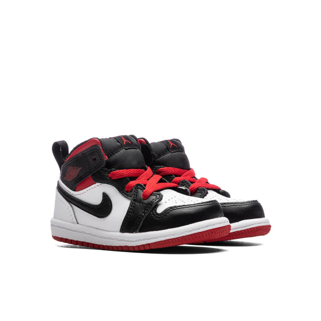 Jordan 1 Mid (TD) - White/Gym Red/Black - Image 2