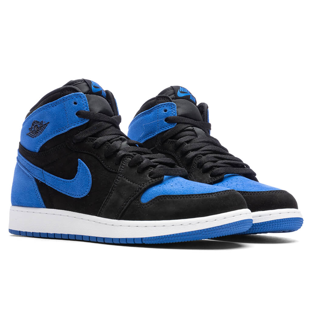 Air Jordan 1 Retro High OG (GS) 'Royal Reimagined' - Black/Royal Blue/White - Image 2