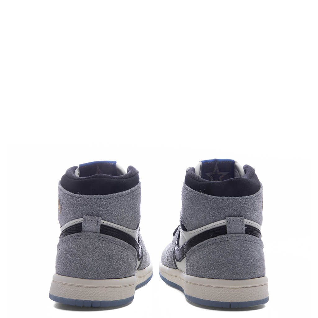 Air Jordan 1 Retro High OG 'All Star' (TD) - Cool Grey/Black/Game Royal - Image 4