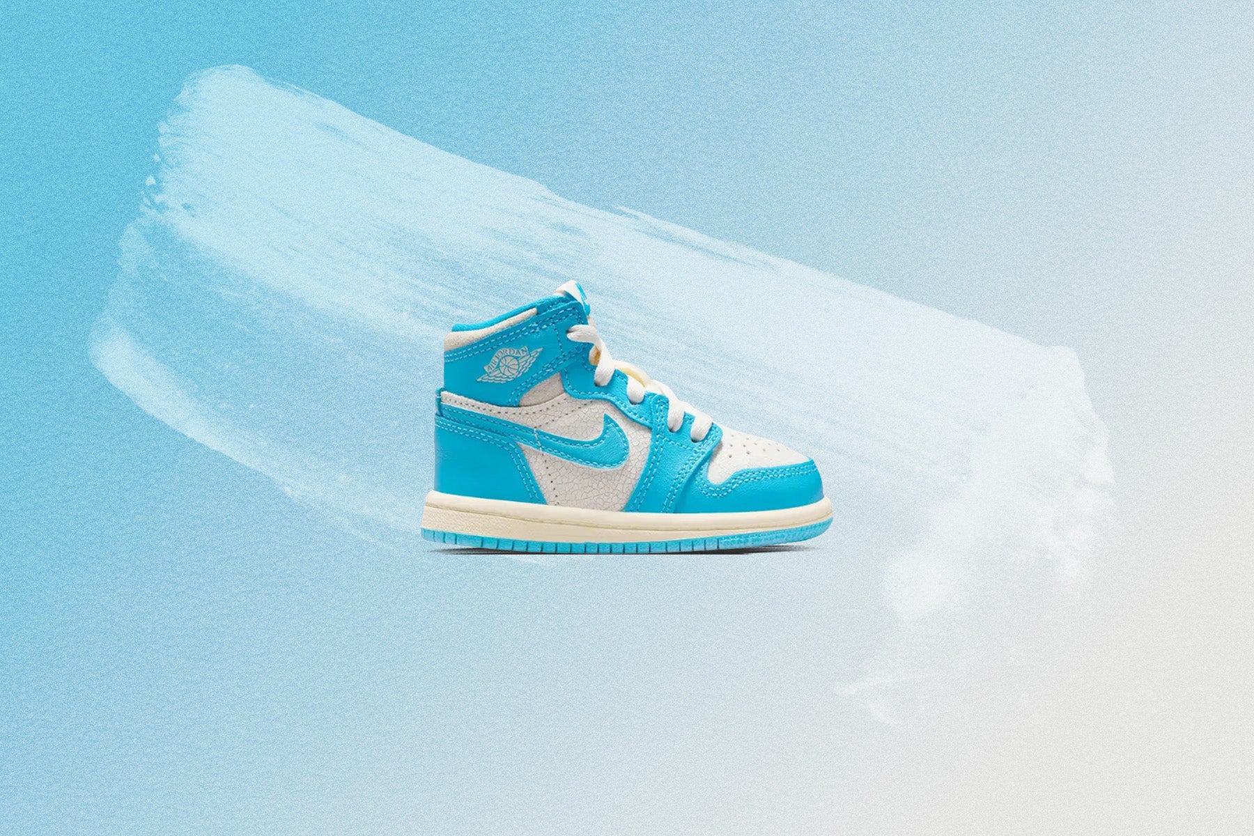 Air Jordan 1 Retro High OG 'UNC Reimagined' (TD) - Dark Powder Blue/Sail - Image 5