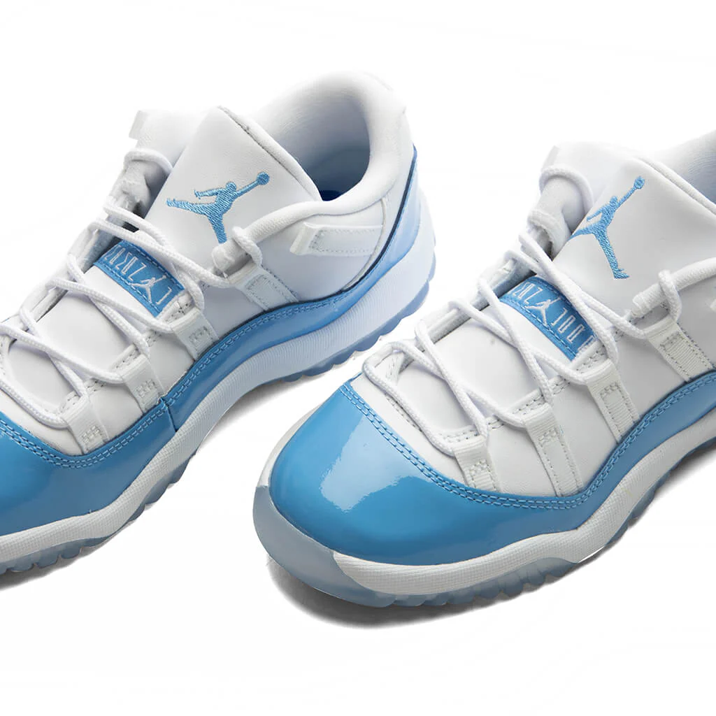 Air Jordan 11 Retro Low 'University Blue' (PS) - White/University Blue/Black - Image 3