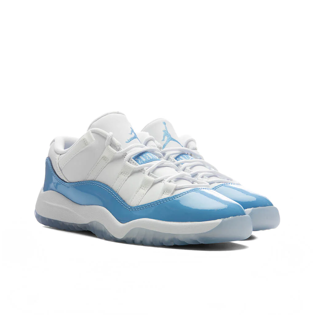 Air Jordan 11 Retro Low 'University Blue' (PS) - White/University Blue/Black - Image 5