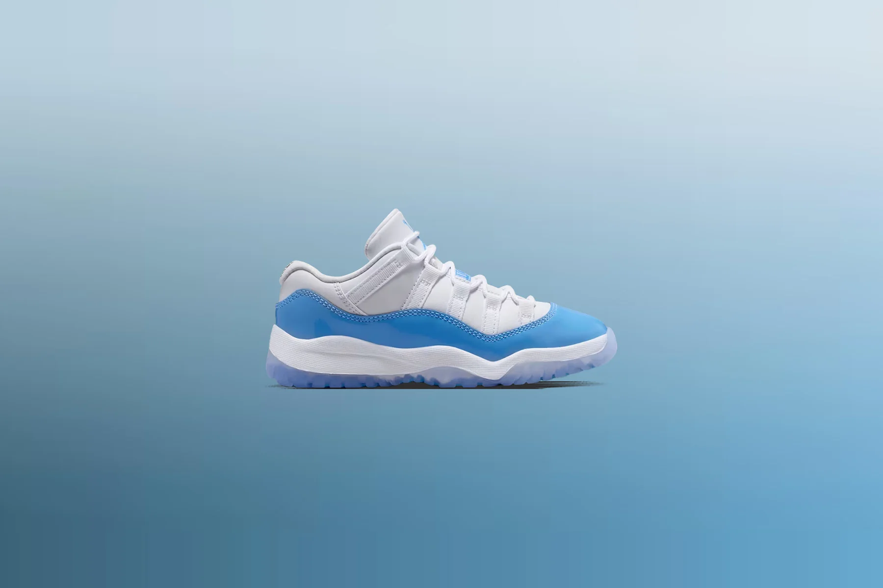 Air Jordan 11 Retro Low 'University Blue' (PS) - White/University Blue/Black - Image 7