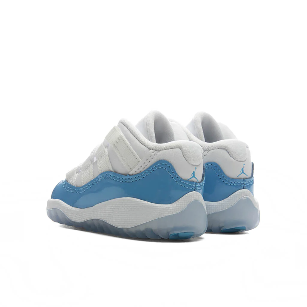 Air Jordan 11 Retro Low 'University Blue' (TD) - White/University Blue/Black - Image 2