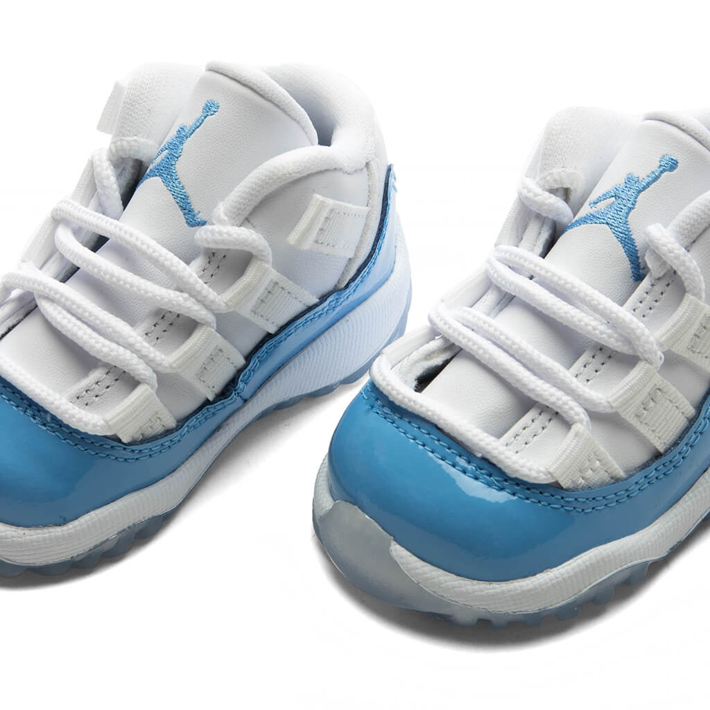 Air Jordan 11 Retro Low 'University Blue' (TD) - White/University Blue/Black - Image 3