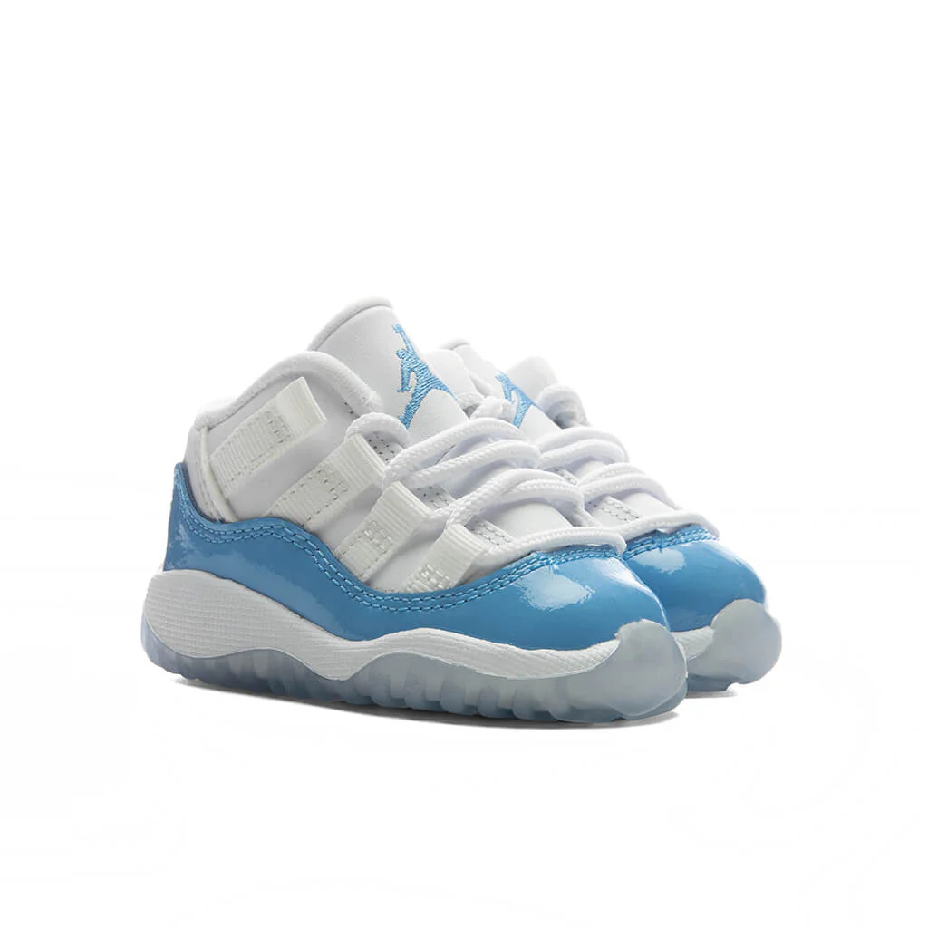 Air Jordan 11 Retro Low 'University Blue' (TD) - White/University Blue/Black - Image 6