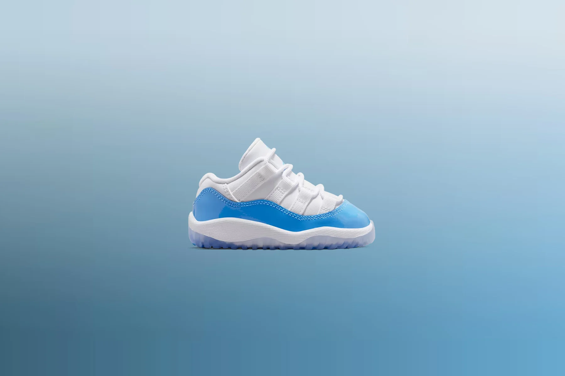 Air Jordan 11 Retro Low 'University Blue' (TD) - White/University Blue/Black - Image 7