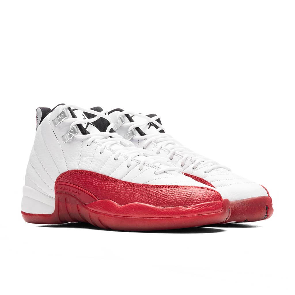 Air Jordan 12 Retro (GS) 'Cherry' - White/Black/Varsity Red - Image 2