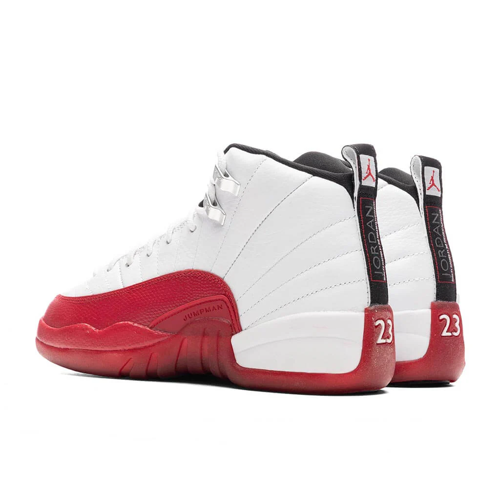 Air Jordan 12 Retro (GS) 'Cherry' - White/Black/Varsity Red - Image 3