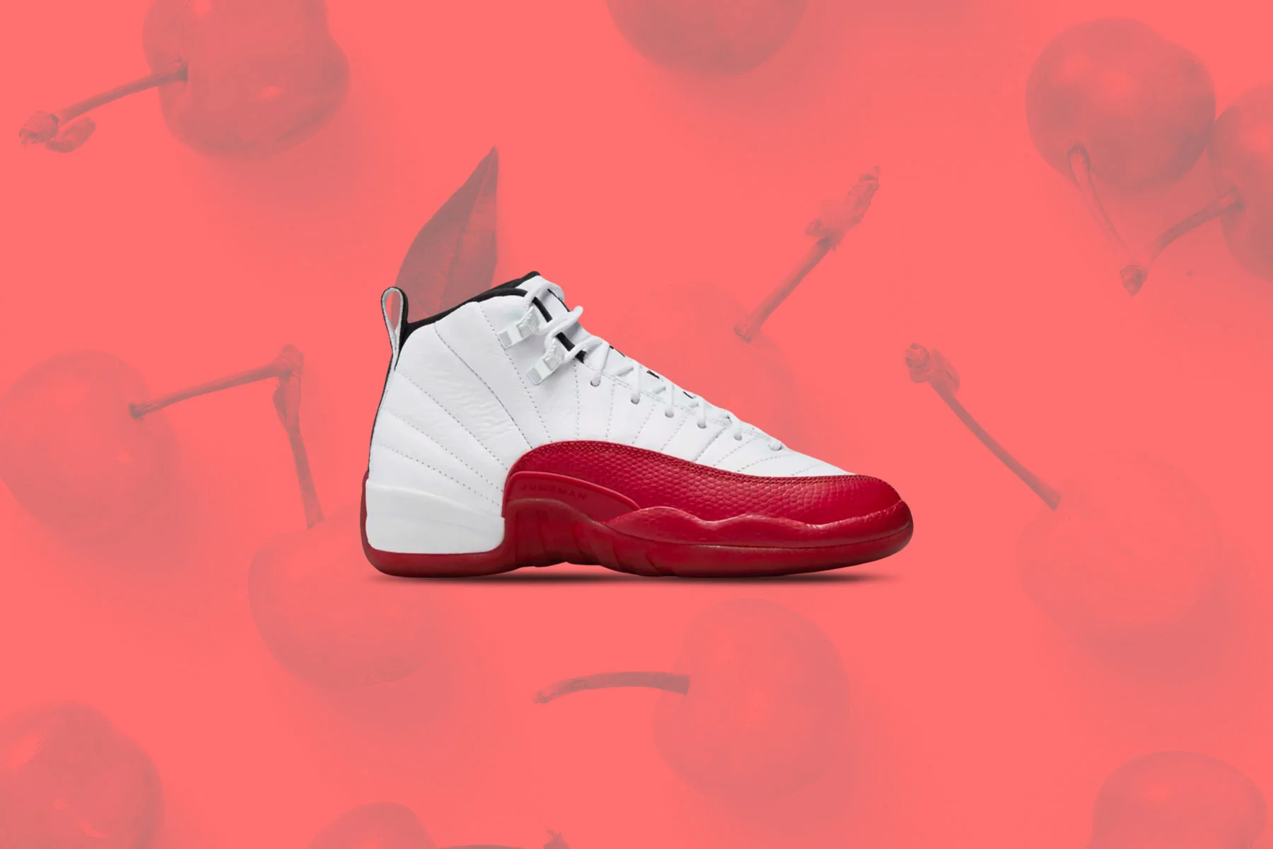Air Jordan 12 Retro (GS) 'Cherry' - White/Black/Varsity Red - Image 5