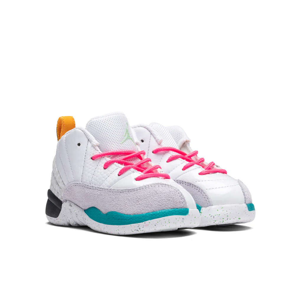 Air Jordan 12 Retro (TD) - White/Vapor Green/Photon Dust - Image 2