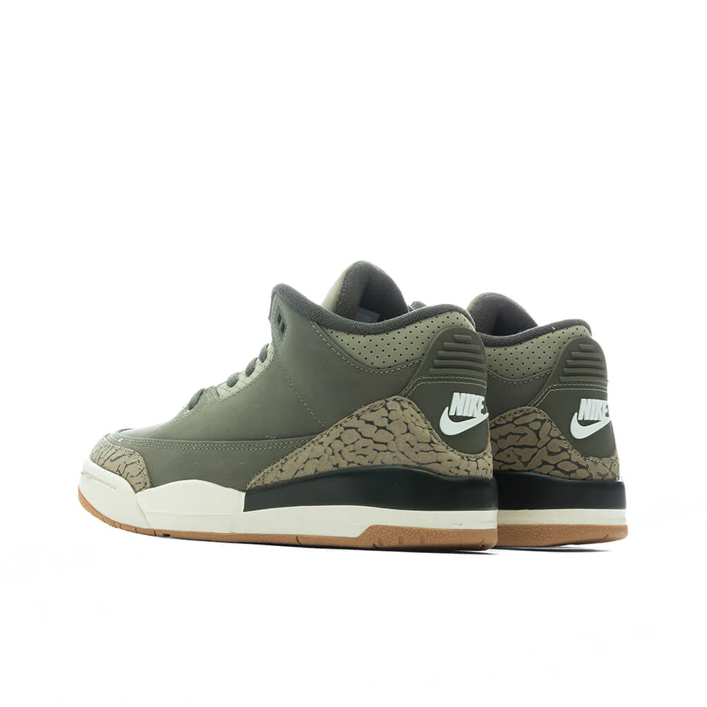 Air Jordan 3 Retro 'Family Affair' (PS) - Medium Olive/Neutral Olive/Sequoia - Image 3