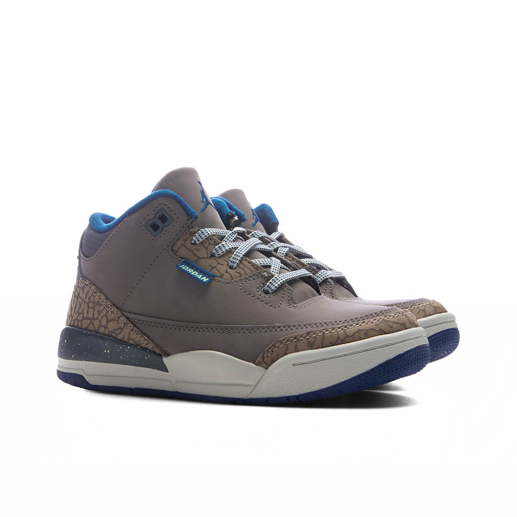 Air Jordan 3 Retro 'We Outside' (PS) - Olive Grey/Green Abyss/Khaki - Image 2