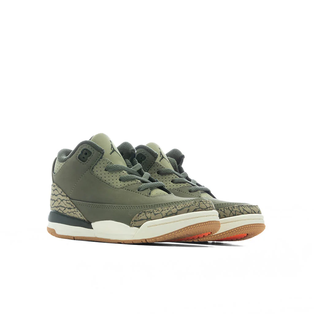 Air Jordan 3 Retro  'Family Affair' (TD) - Medium Olive/Neutral Olive/Sequoia - Image 2
