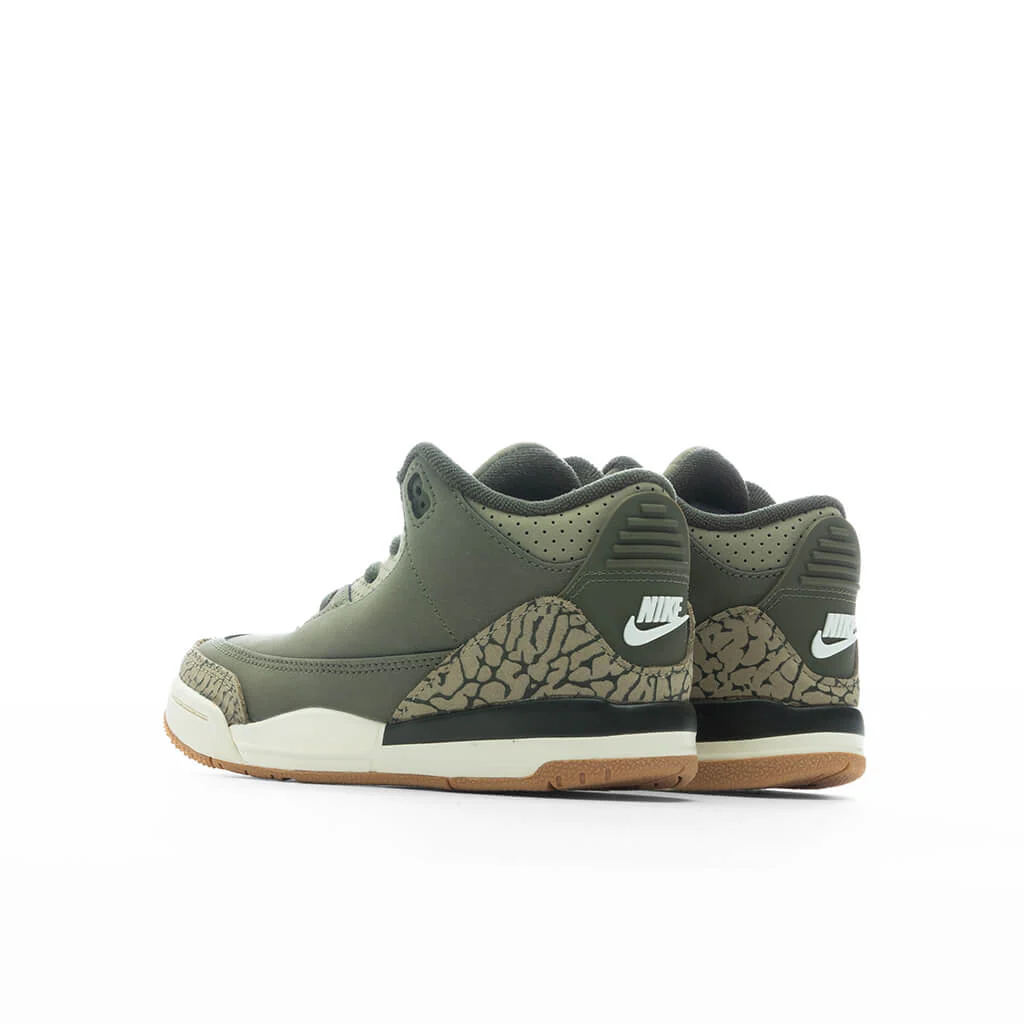 Air Jordan 3 Retro  'Family Affair' (TD) - Medium Olive/Neutral Olive/Sequoia - Image 3