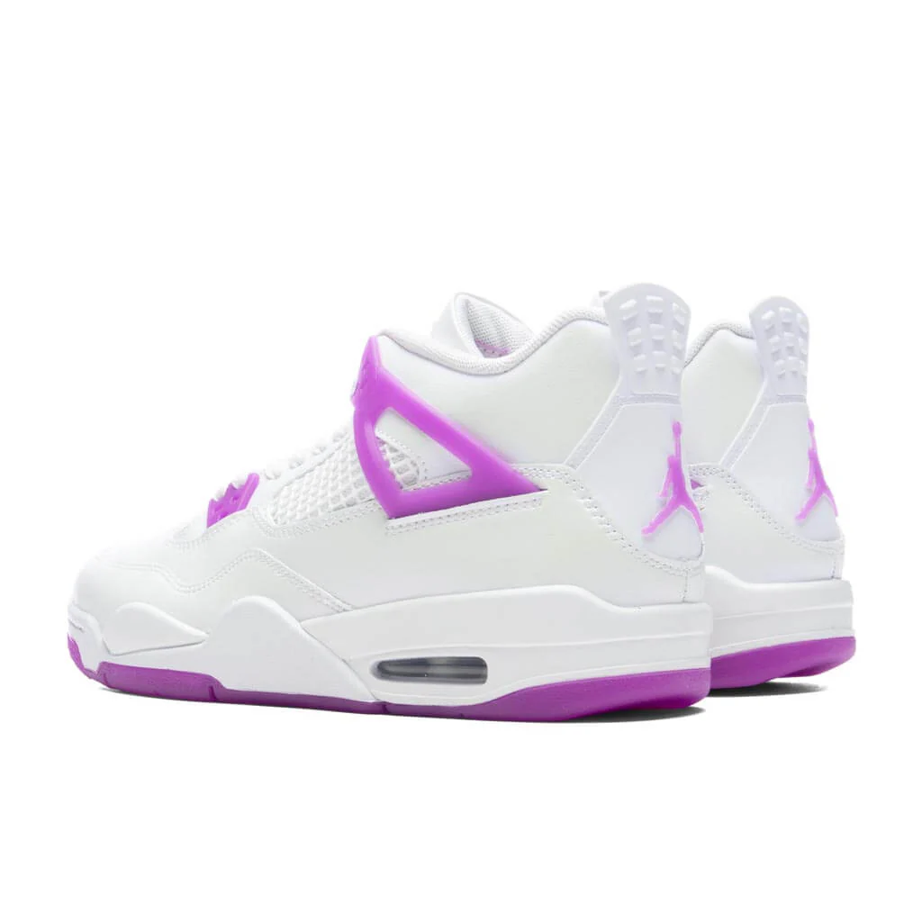 Jordan 4 Retro (GS) - White/Hyper Violet - Image 3
