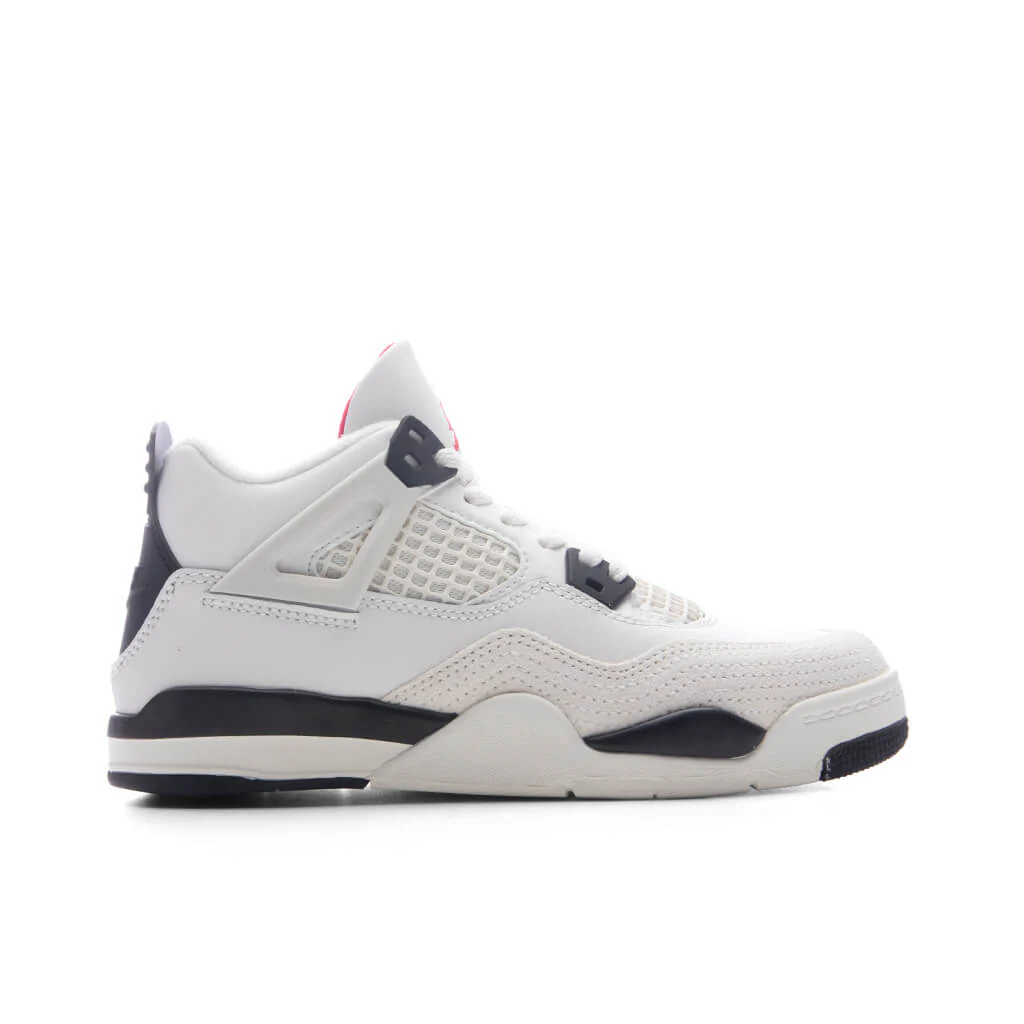 Air Jordan 4 Retro OG 'Flight Club' (PS) - Sail/Black/University Red