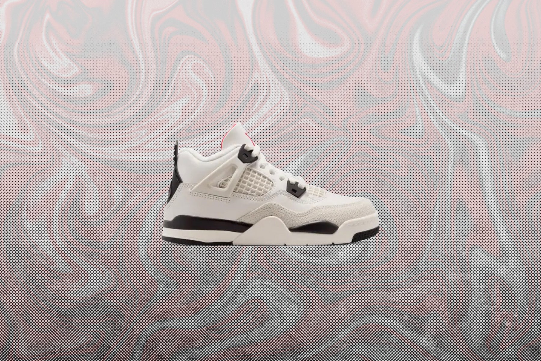 Air Jordan 4 Retro OG 'Flight Club' (PS) - Sail/Black/University Red - Image 5