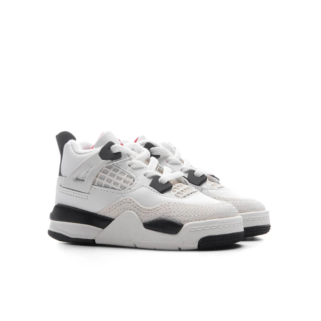 Air Jordan 4 Retro OG 'Flight Club' (TD) - Sail/Black/University Red - Image 2