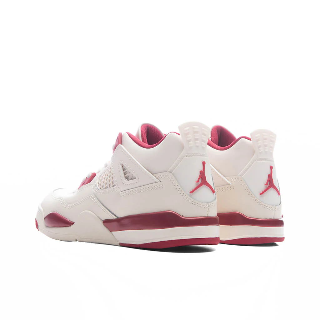 Air Jordan 4 Retro 'Valentine's Day' (PS) - Pale Ivory/Sierra Red - Image 3