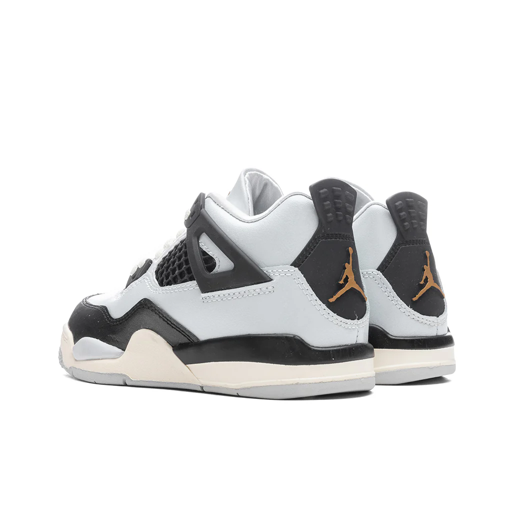 Air Jordan 4 Retro (PS) - Pure Platinum/Metallic Gold/Black/Sail - Image 3