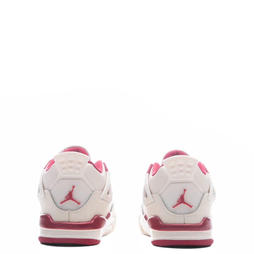 Air Jordan 4 Retro 'Valentine's Day' (TD) - Pale Ivory/Sierra Red - Image 4