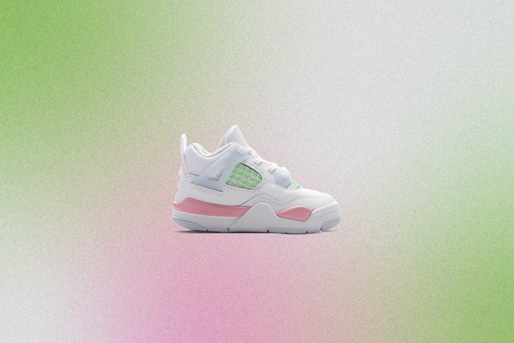 Air Jordan 4 Retro 'Valentine's Day' (TD) - White/Medium Soft Pink/Half Blue - Image 5