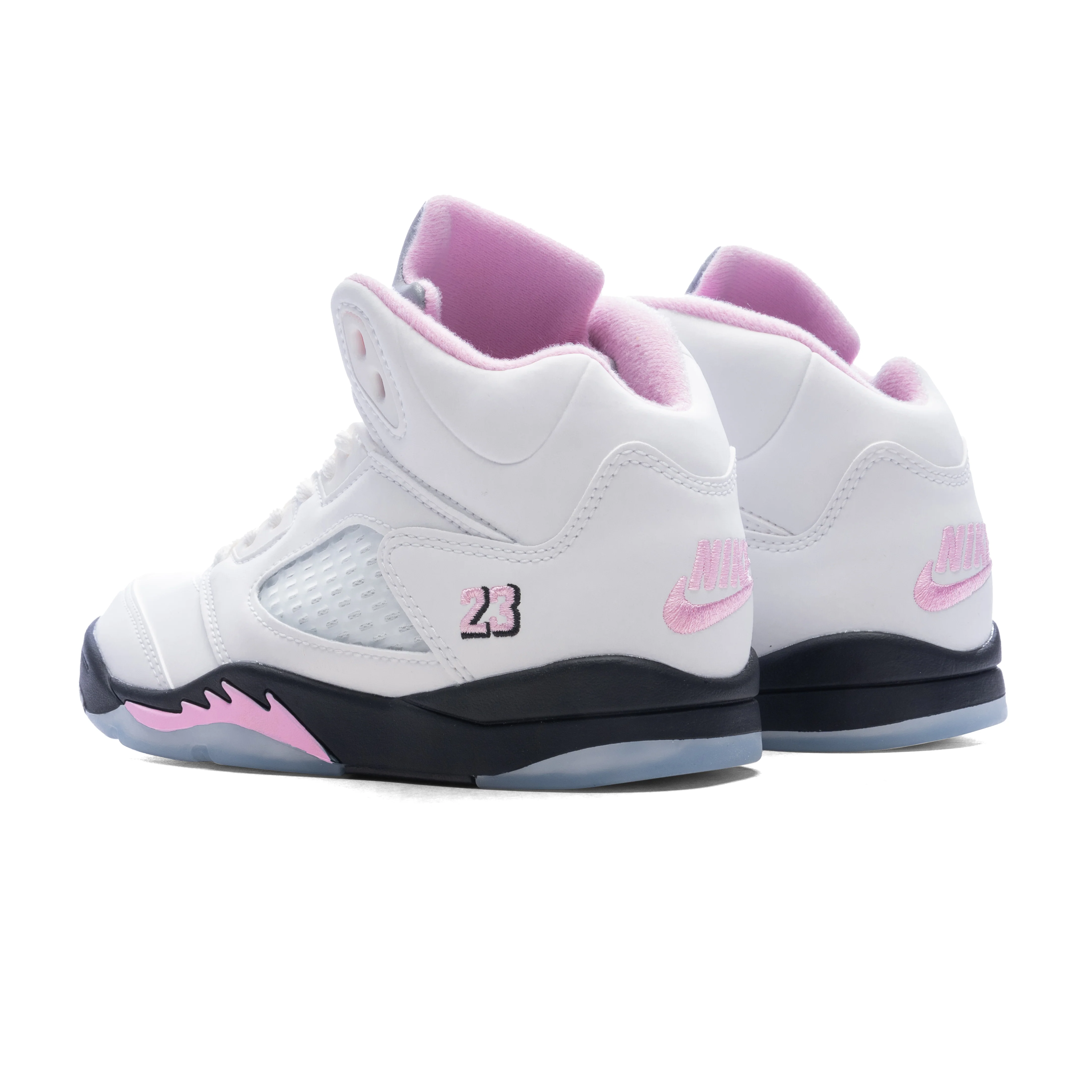 Air Jordan 5 Retro OG '35th Anniversary' (PS) - White/Black/Med Soft Pink/White - Image 3