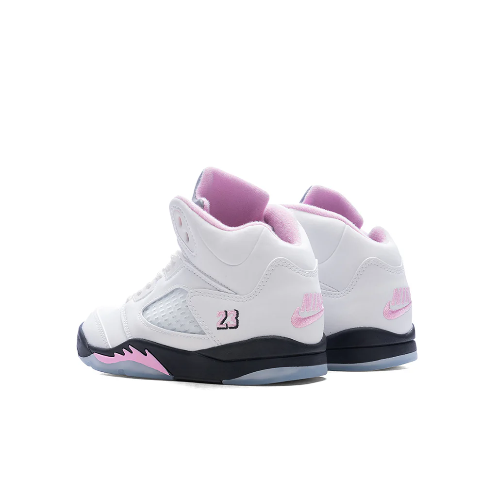 Air Jordan 5 Retro OG '35th Anniversary' (TD) - White/Black/Med Soft Pink/White - Image 3