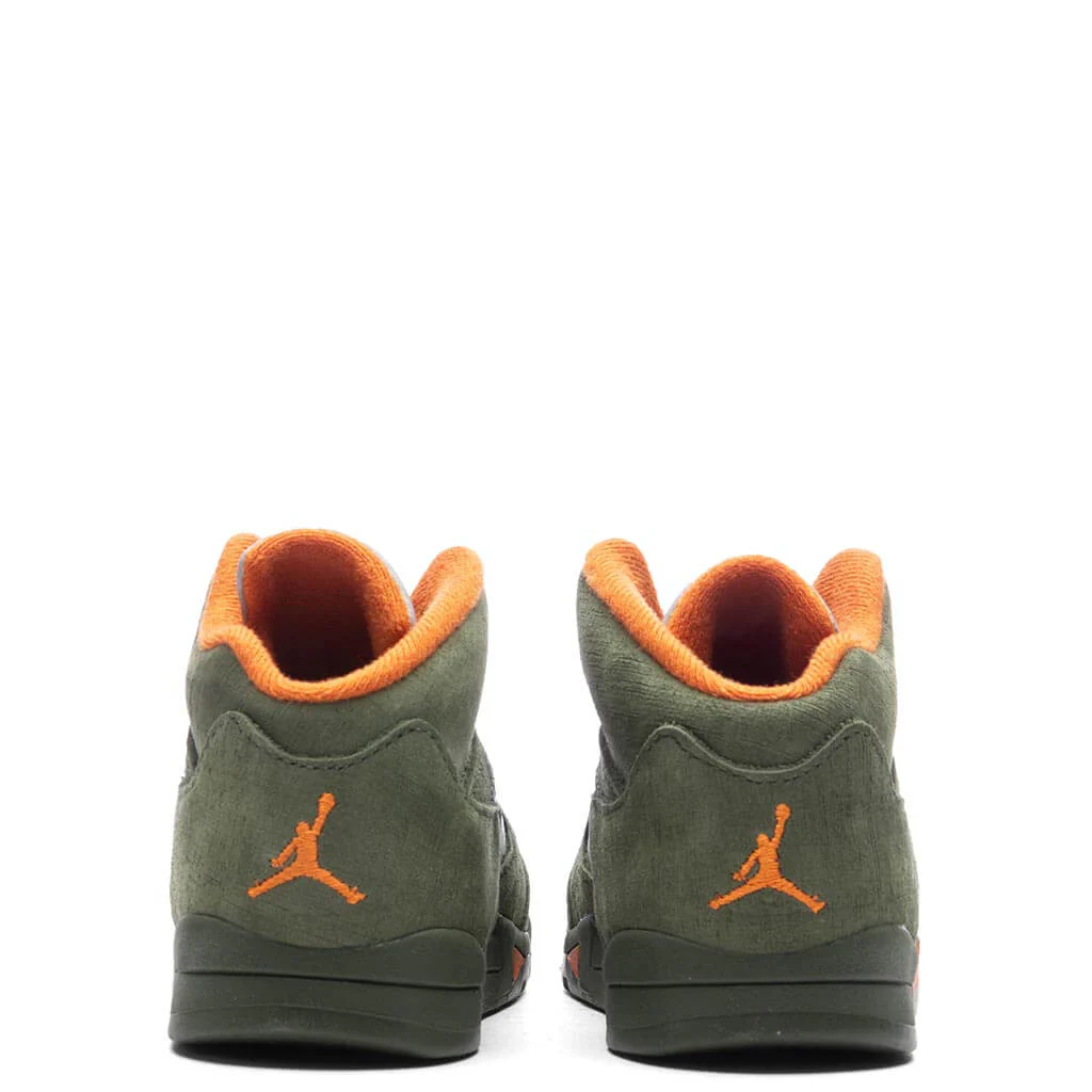 Air Jordan 5 Retro 'Olive' (TD) - Army Olive/Solar Orange - Image 5