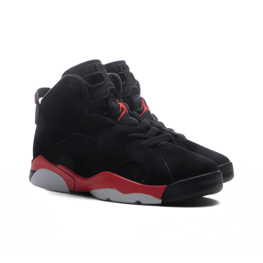 Air Jordan 6 Retro 'Infrared Salesman' (PS) - Black/Light Crimson - Image 2