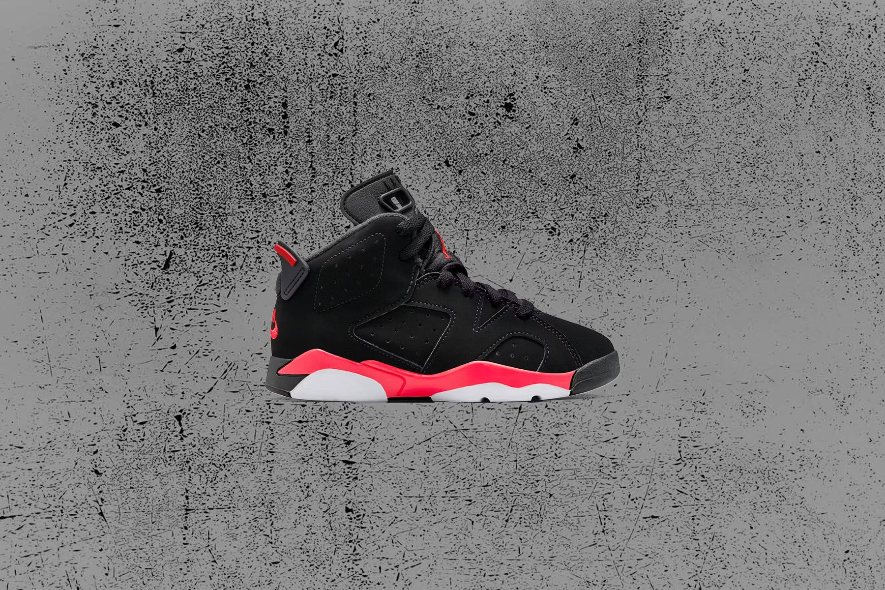 Air Jordan 6 Retro 'Infrared Salesman' (PS) - Black/Light Crimson - Image 5