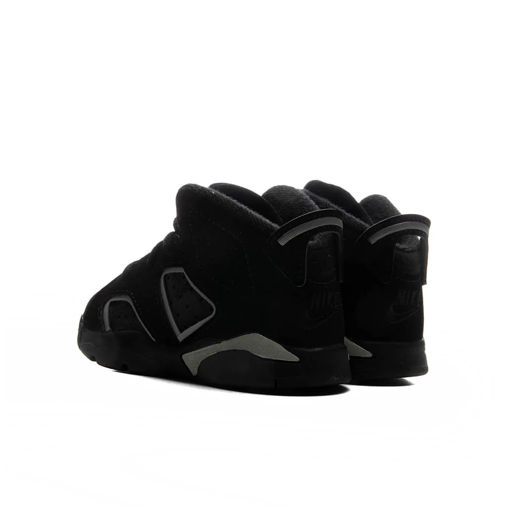 Air Jordan 6 Retro 'Cap and Gown' (TD) - Black/Reflect Silver/Black - Image 2