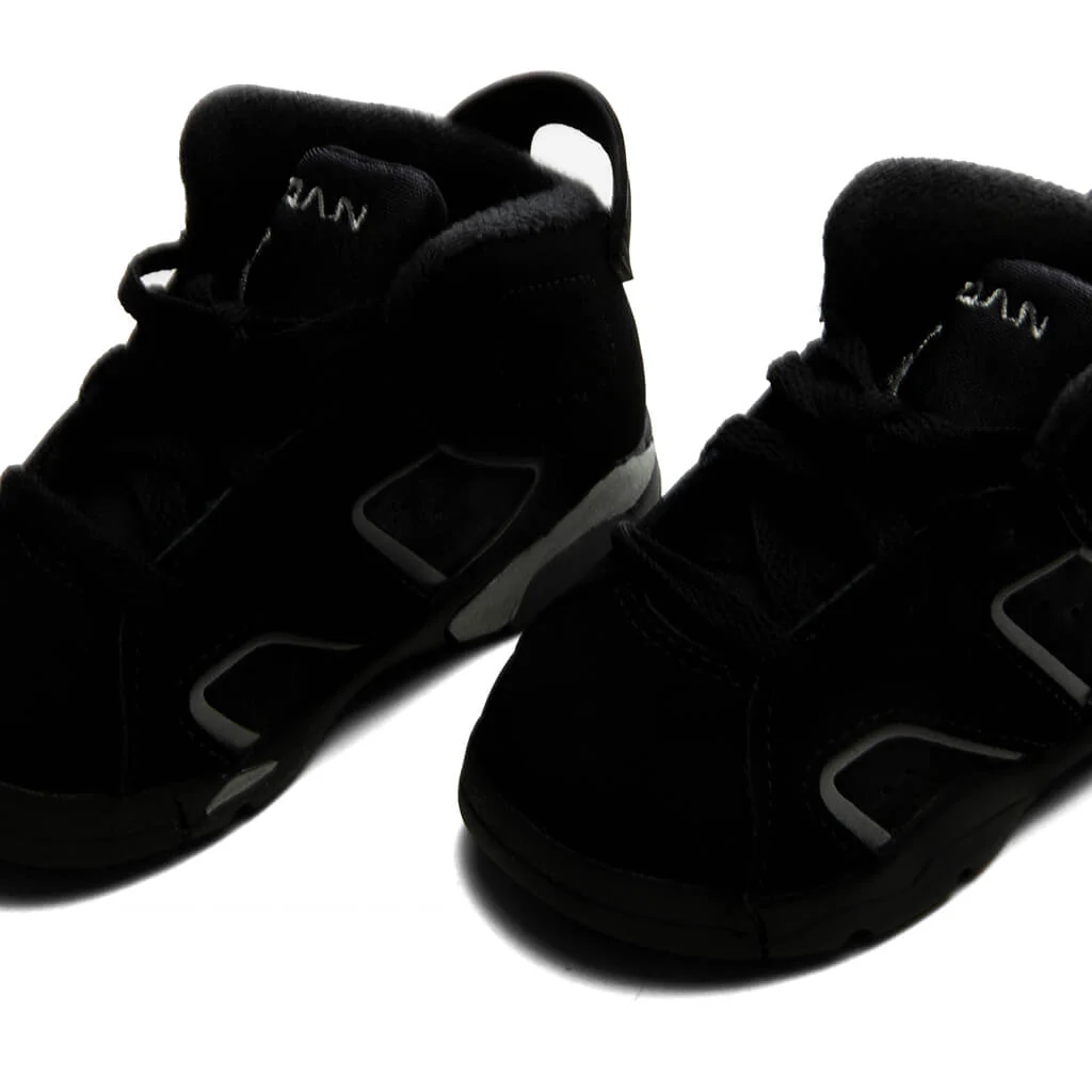 Air Jordan 6 Retro 'Cap and Gown' (TD) - Black/Reflect Silver/Black - Image 3