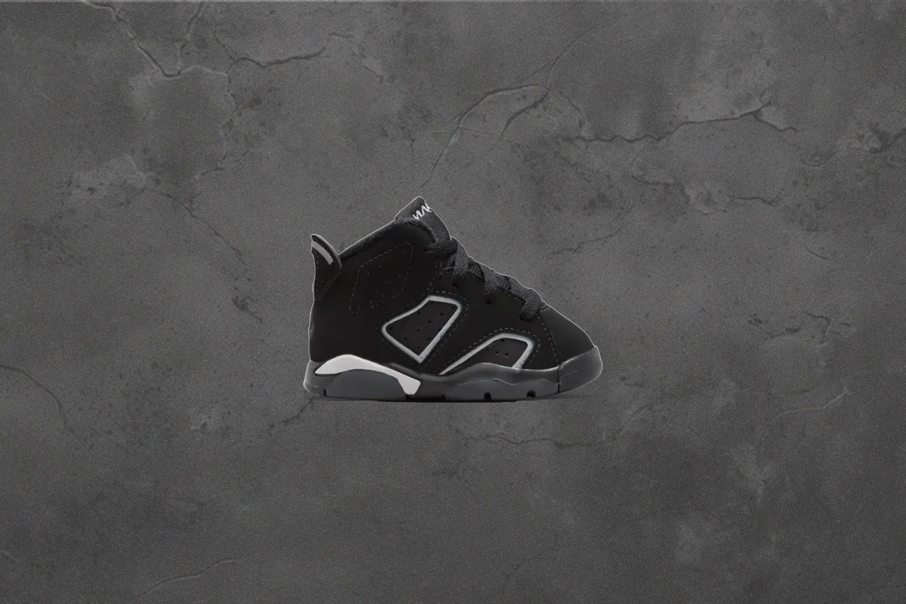 Air Jordan 6 Retro 'Cap and Gown' (TD) - Black/Reflect Silver/Black - Image 7