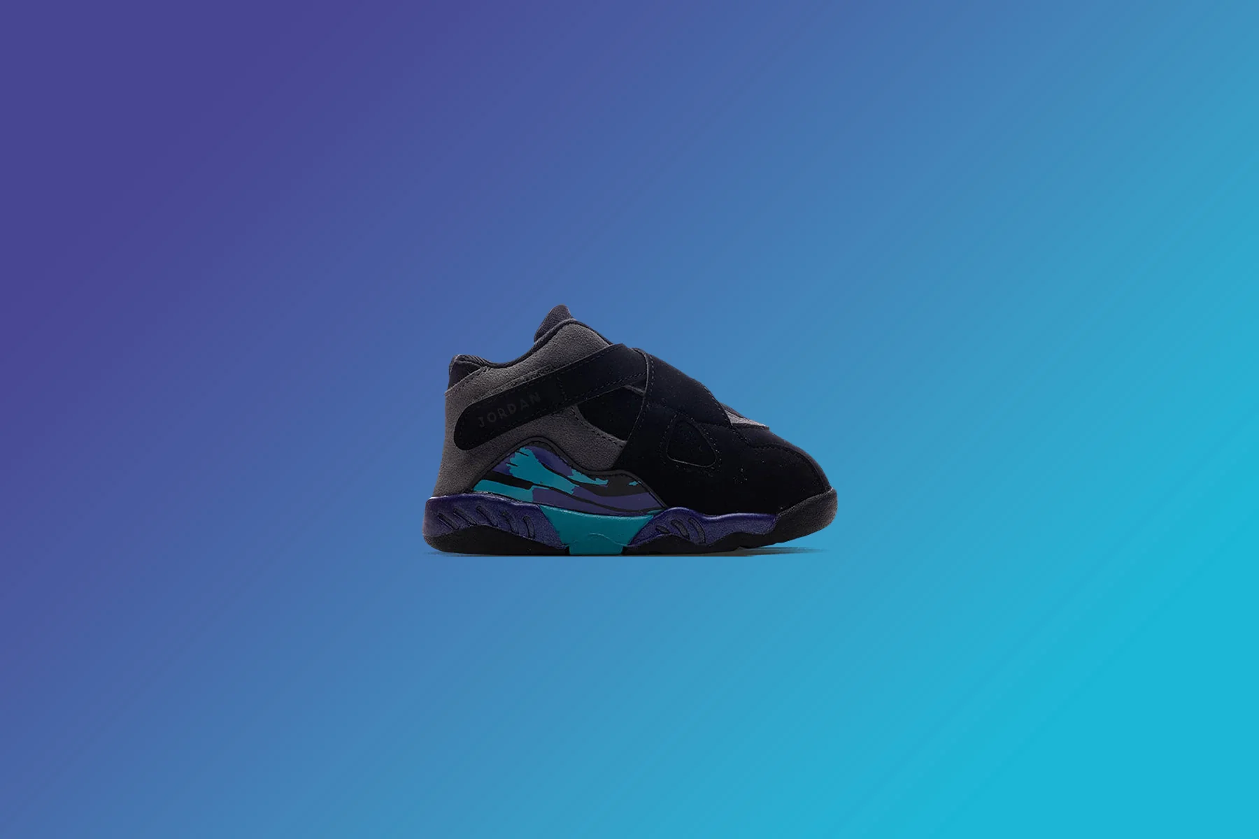 Air Jordan 8 Retro 'Aqua' (TD) - Black/Multi Color - Image 5