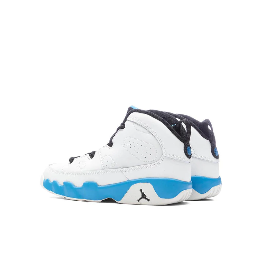 Air Jordan 9 Retro 'Powder Blue' (PS) - Summit White/Black/Dark Powder Blue - Image 3