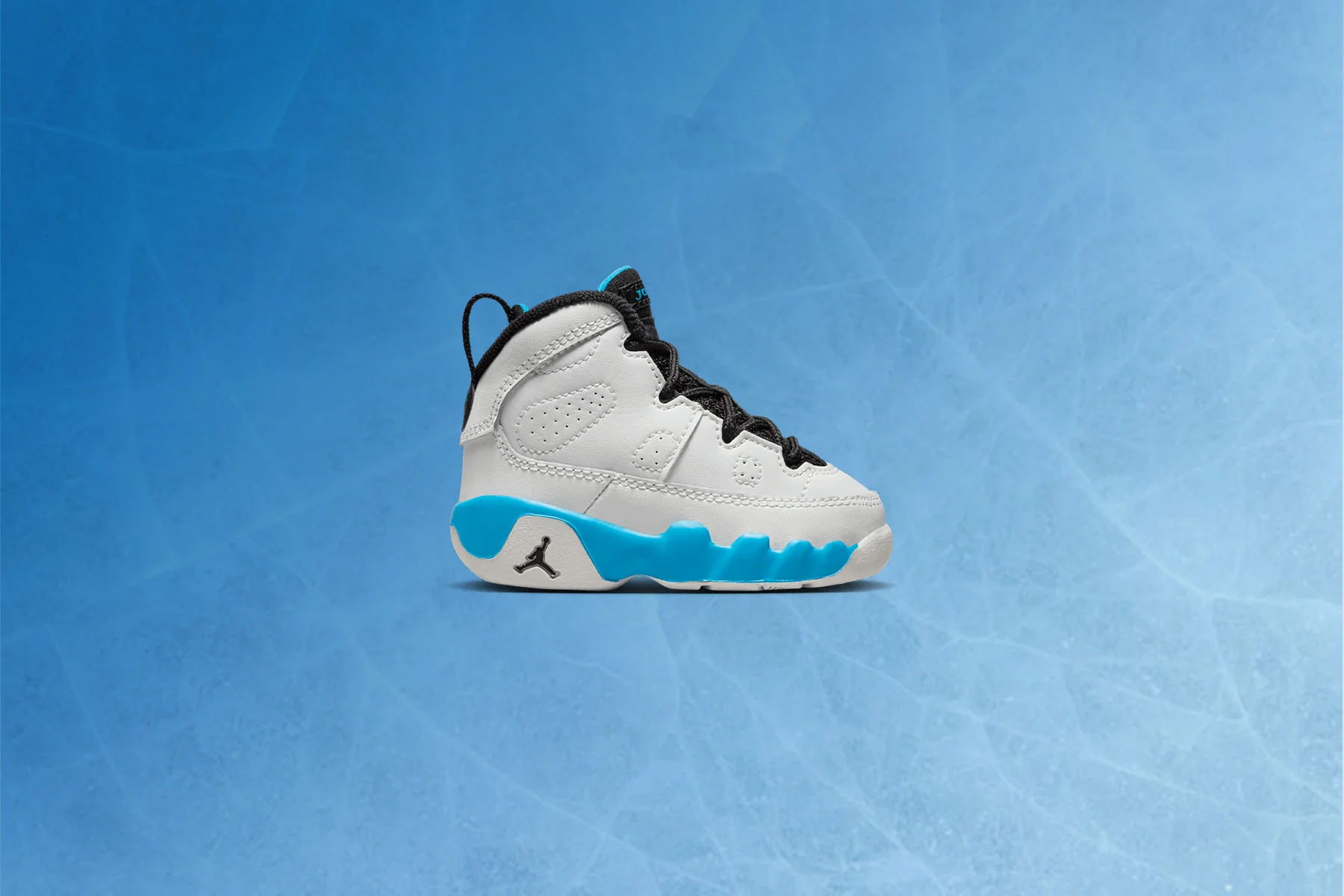Air Jordan 9 Retro 'Powder Blue' (PS) - Summit White/Black/Dark Powder Blue - Image 5