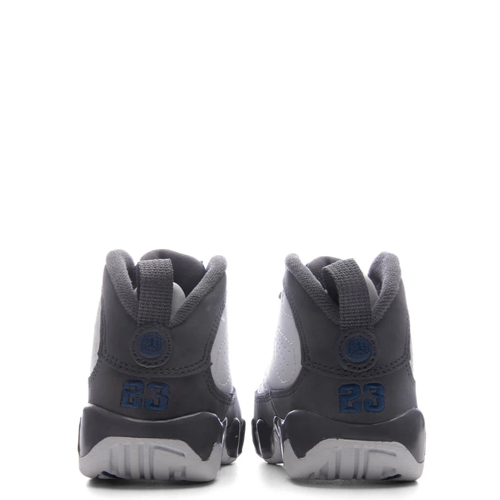 Air Jordan 9 Retro 'Flint Grey' (TD) - White/French Blue/Flint Grey - Image 4