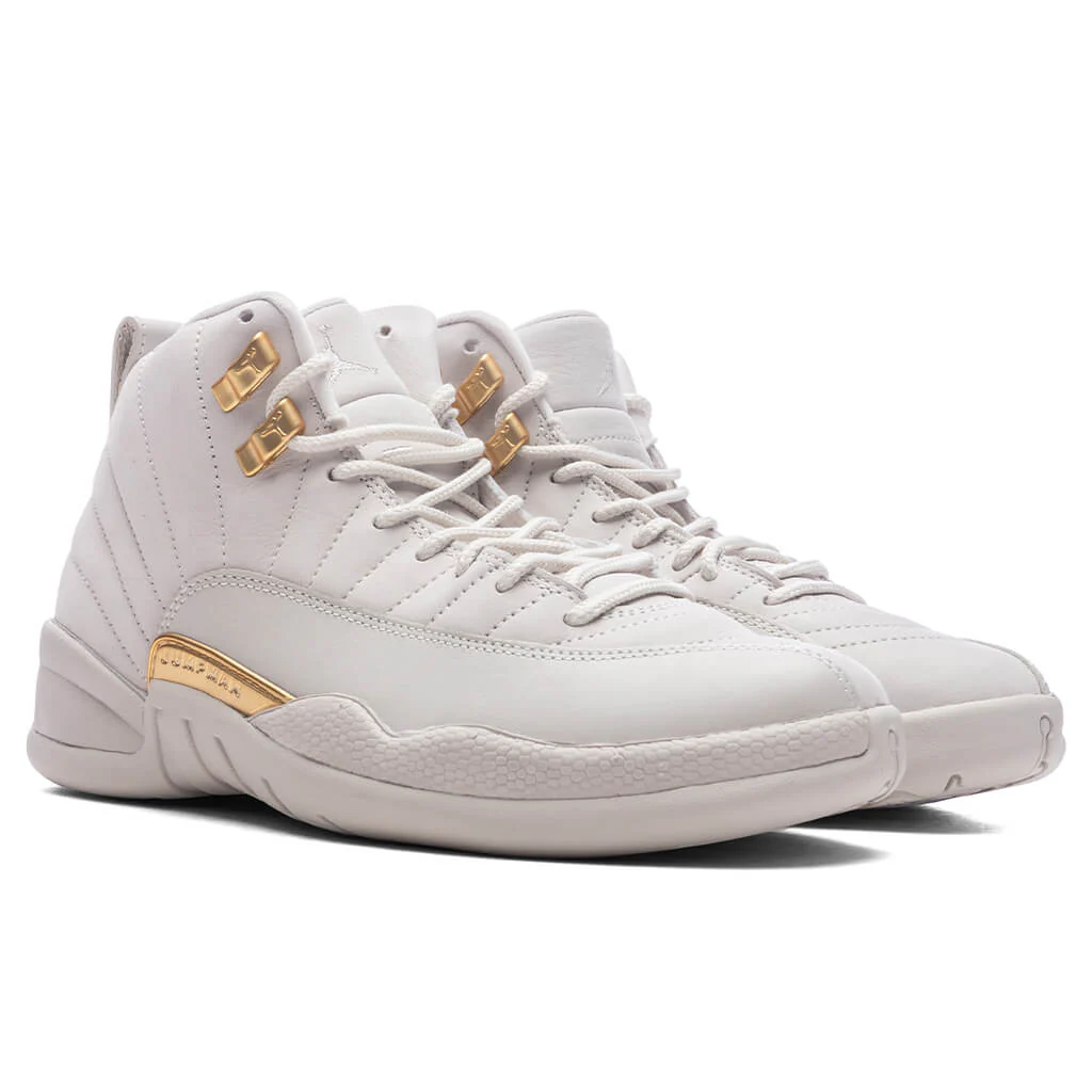 Women's Air Jordan 12 Retro - Phantom/Metallic Gold/White - Image 2