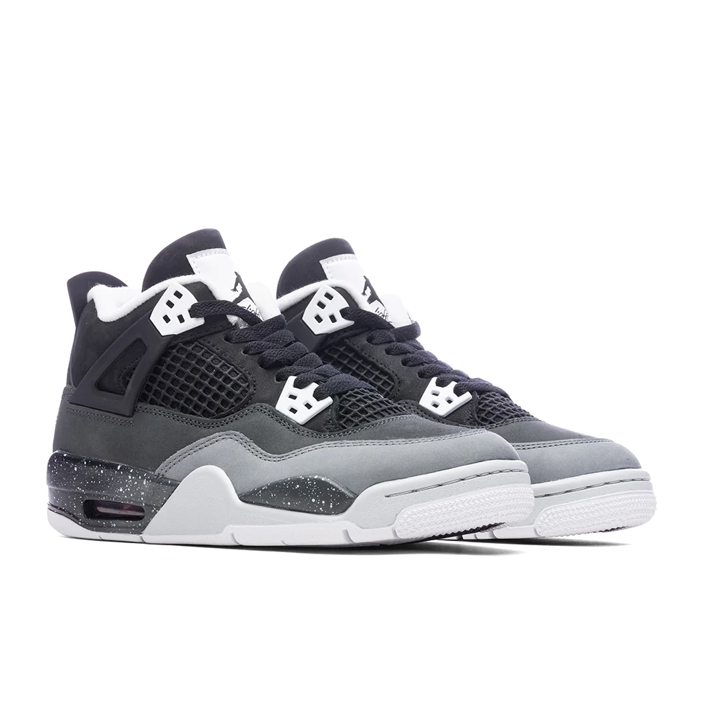 Air Jordan 4 Retro (GS) Fear - Black/White/Anthracite/Black - Image 2
