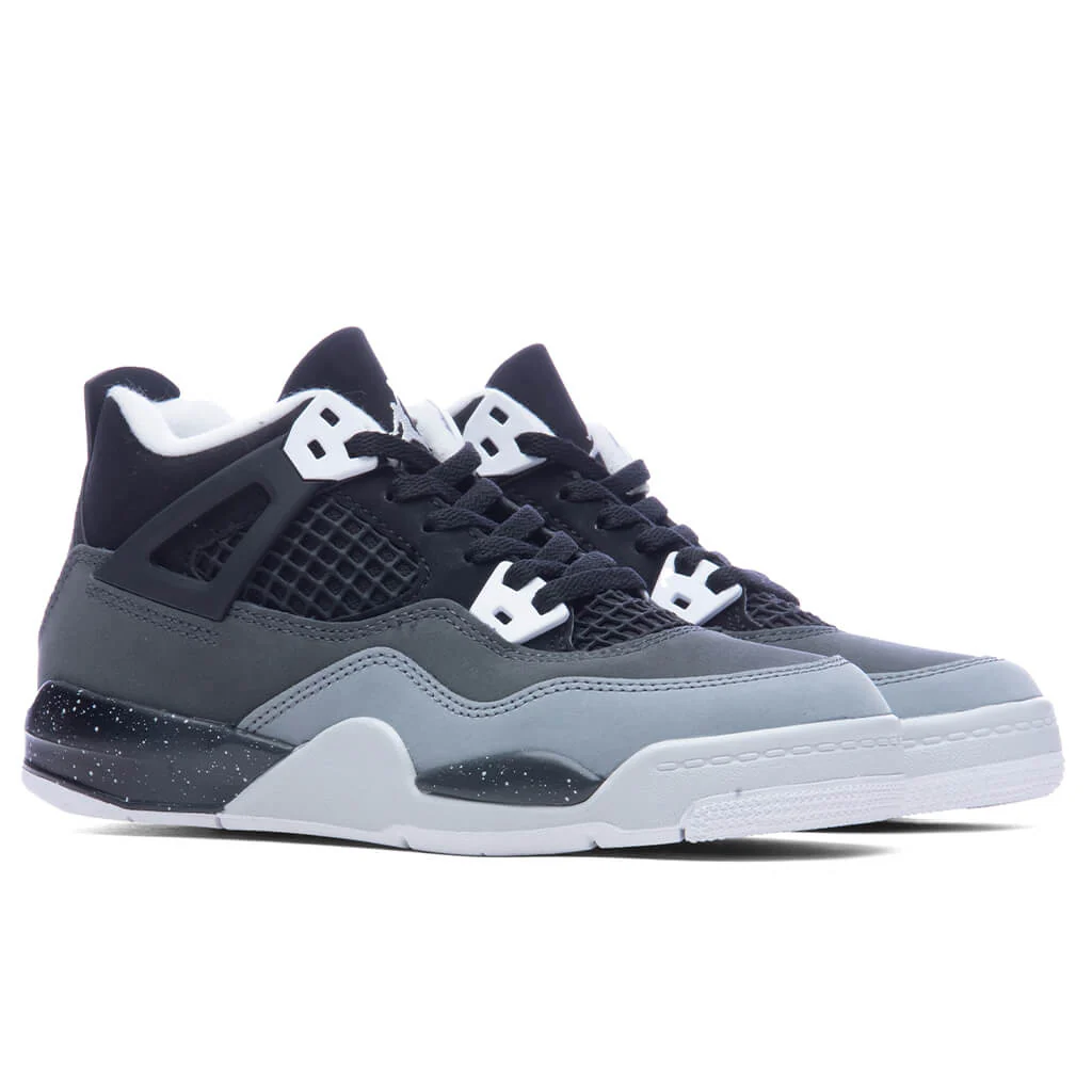 Air Jordan 4 Retro (PS) Fear - Black/White/Anthracite/Black - Image 2