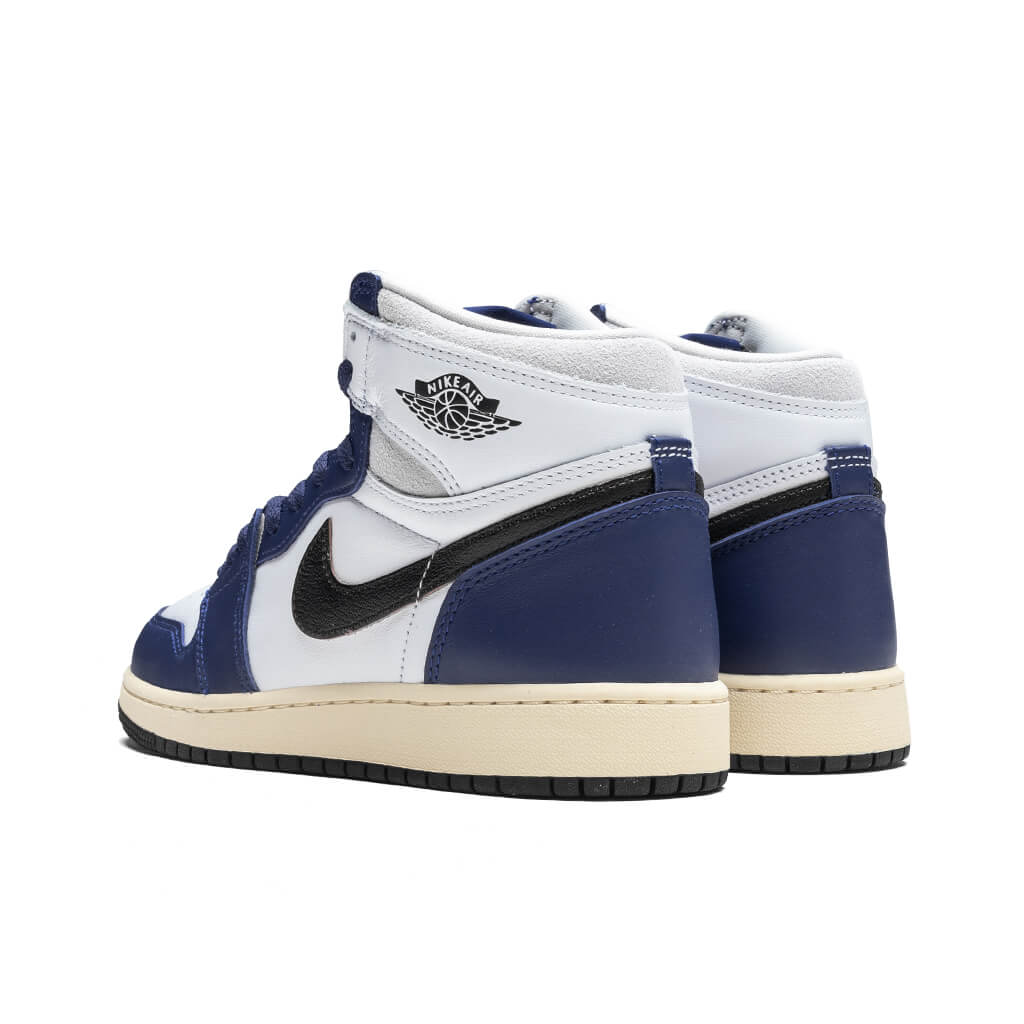 Air Jordan 1 High OG 'Rare Air' (GS) - White/Black/Neutral Grey/Deep Royal Blue - Image 3
