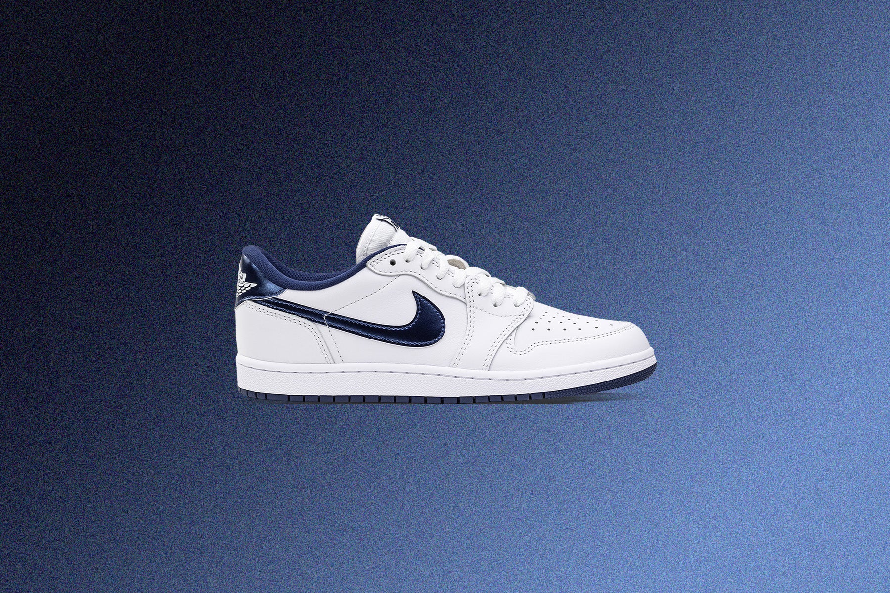 Air Jordan 1 Low 85 'Metallic Blue' - White/Navy - Image 5