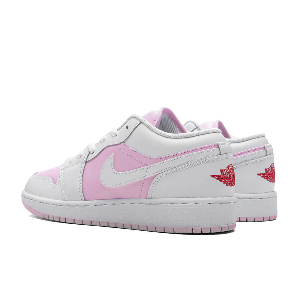 Air Jordan 1 Low (GS) - Pink Foam/White/Fire Red - Image 3